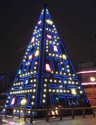 Weihnachtsbaum Pac-Man