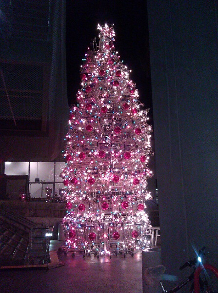 Weihnachtsbaum Shoppingcarts USA