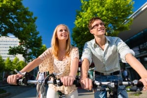 Fahrradtour durch die Stadt