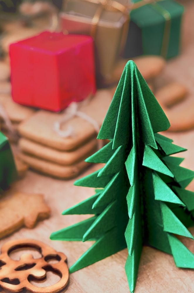basteln für weihnachten, weihnachtsbasteln, weihnachten basteln, origami weihnachtsbaum